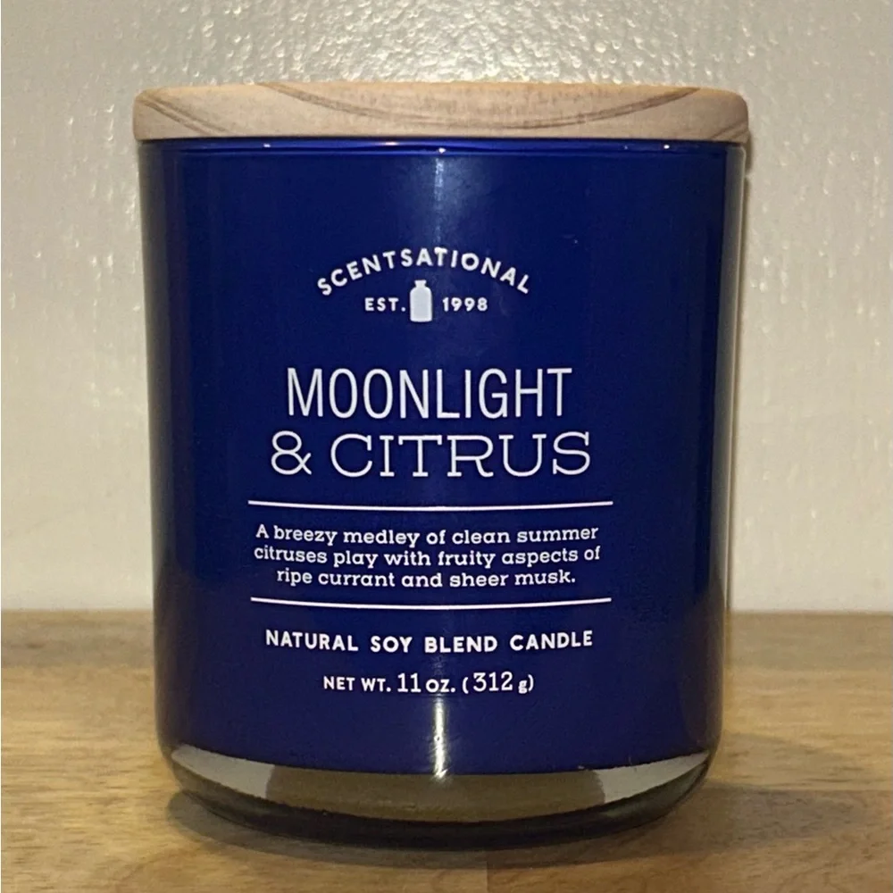 Scentsational Moonlight And Citrus Natural Soy Wax Blend Scented Candle NWTS - Picture 4 of 4